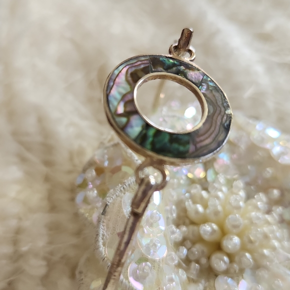 🌴 LOVELY Abalone Bracelet from down south about 8" - Picture 4 of 5